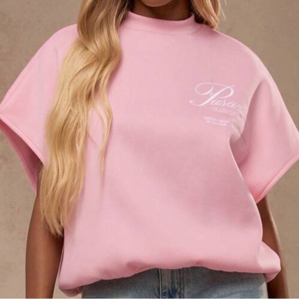 Misguided pink sweatshirt